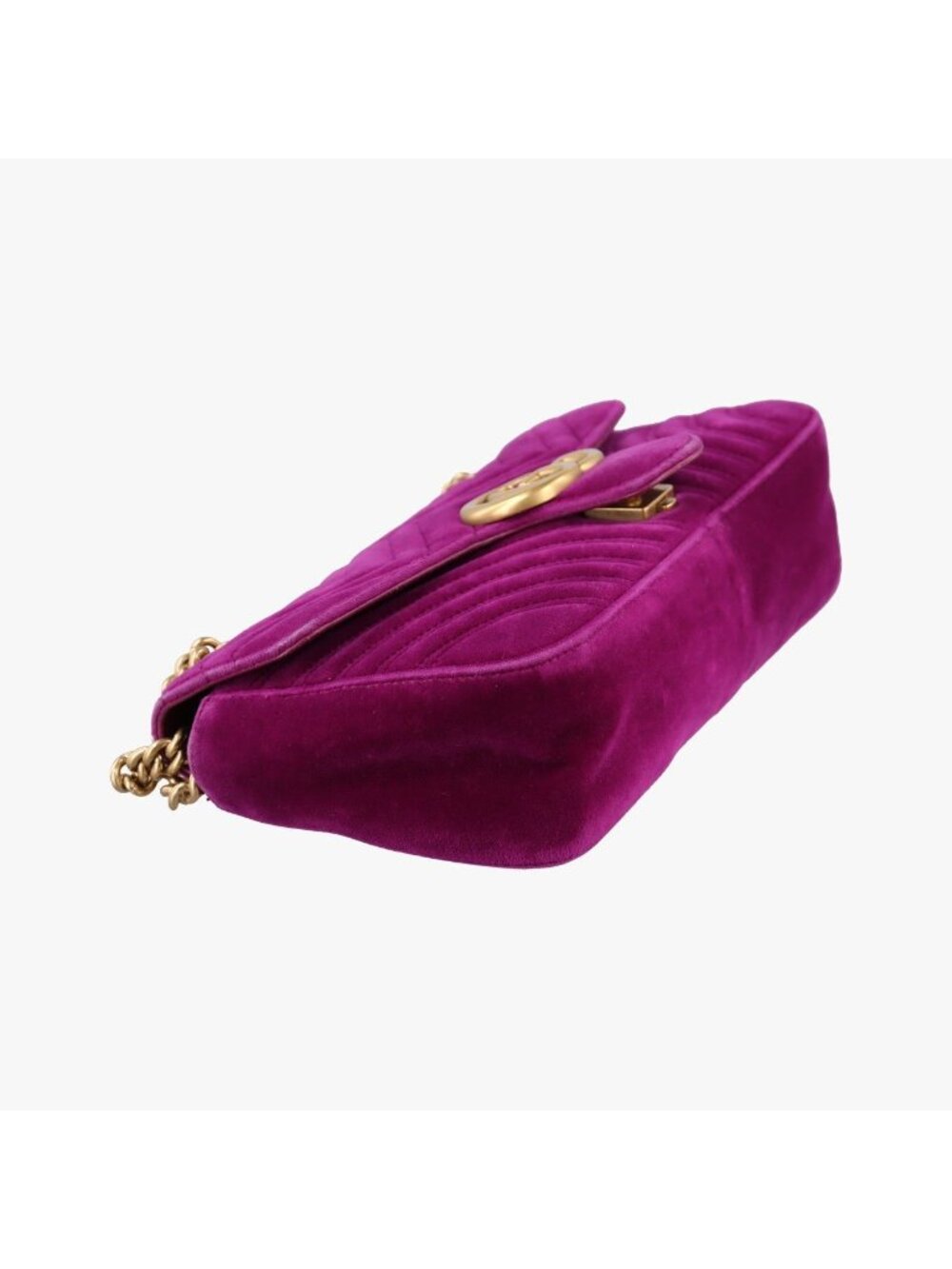 ★SOLD★ Gucci GG Marmont Purple Velour Shoulder - Picture 5 of 15